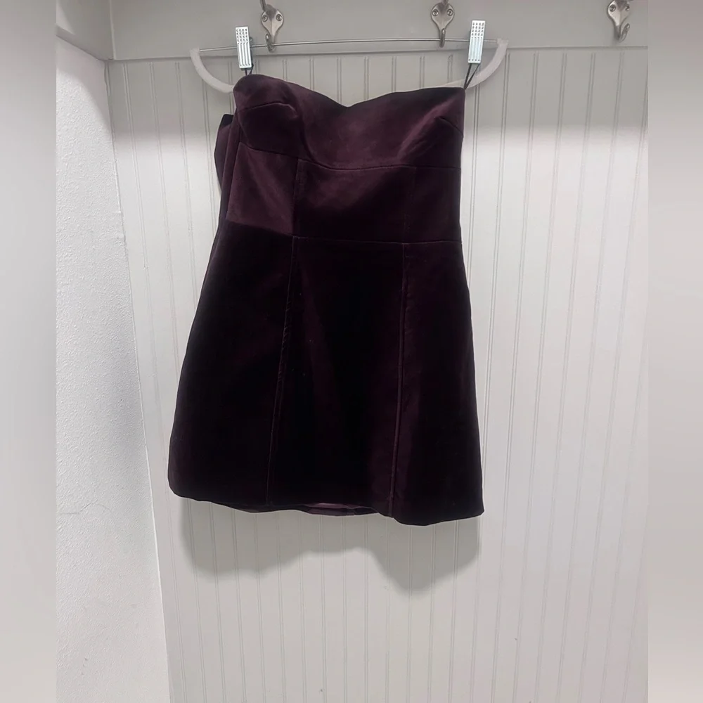 Zara Chocolate Strapless Mini Dress - Picture 5 of 5